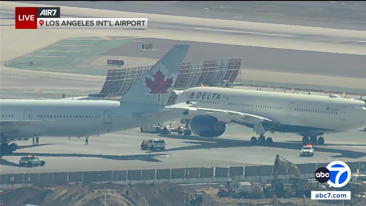 Planes collide LAX news: Delta, Air Canada planes collide on Los Angeles, California tarmac, officials say
       — ABC 7 Bay Area