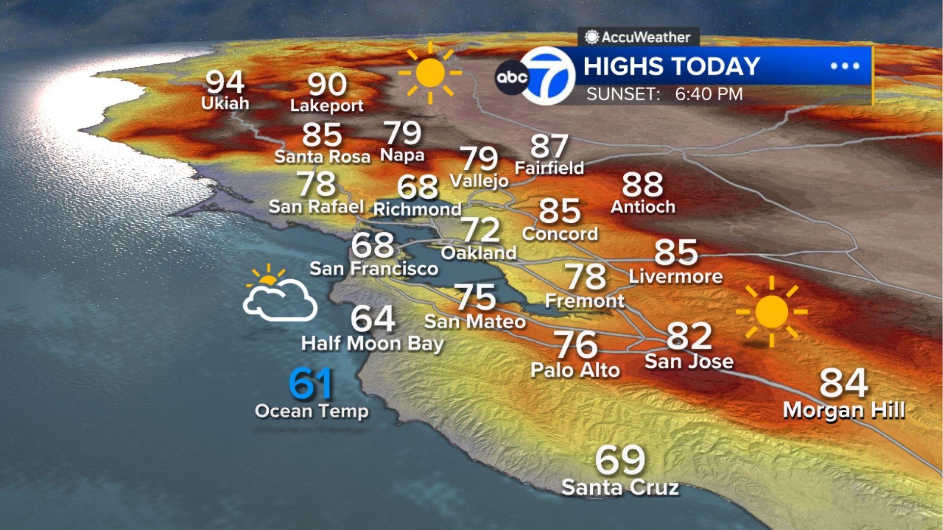 AccuWeather Forecast: Relief from heat is here with fog along the coast
       — ABC 7 Bay Area, Santa Cruz Community news
