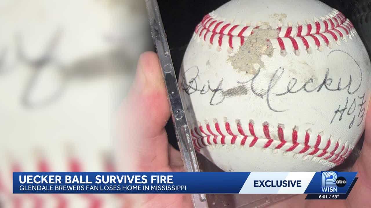 Cherished baseball signed by Bob Uecker survives Mississippi fire — WISN 12 Milwaukee, Santa Cruz Community news